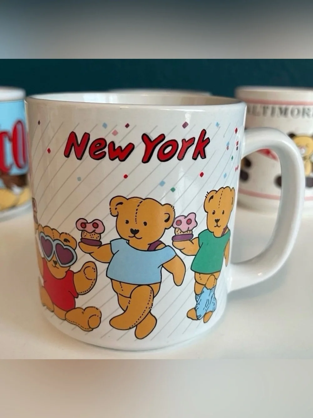 Vintage 80’s Mugs Kids Retro 1980s Host International 5 total